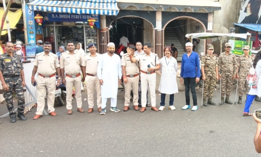 मां दुर्गा मूर्ति विसर्जन को लेकर रांची पुलिस तैयार, संवेदनशील इलाकों में फ्लैग मार्च