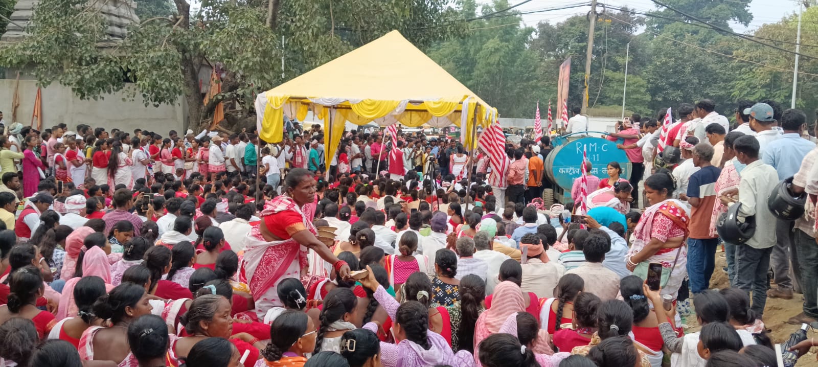 कुड़मी/ कुरमी जाति के अनुसूचित जनजाति एसटी बनने की मांग के विरोध में राजभवन के समक्ष एकदिवसीय धरना प्रदर्शन