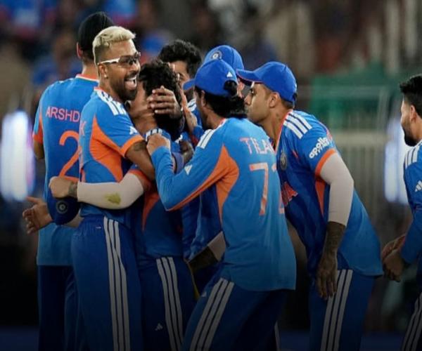 भारत में जीत T20 वर्ल्ड कप अहमदाबाद मैच में न्यूजीलैंड को हराया